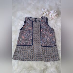 Crescent Paisley Tank Top Size M